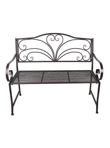 Clayre & Eef Bank zwart - (B)117 x (H)98 x (D)50 cm