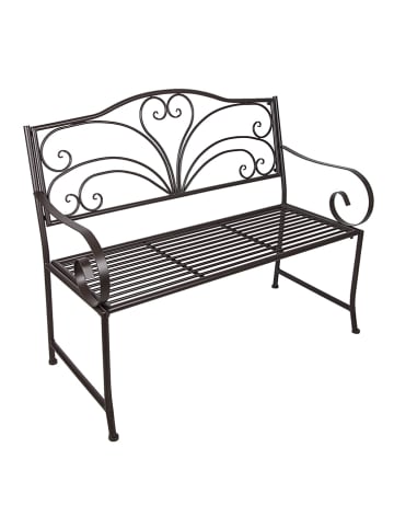 Clayre & Eef Bank zwart - (B)117 x (H)98 x (D)50 cm