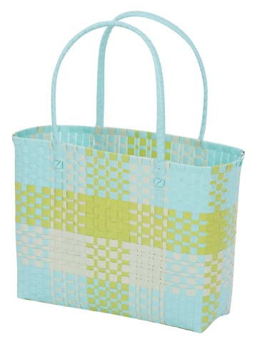 Overbeck and Friends Shopper bag "Camilla" w kolorze błękitnym - 39 x 28 x 15 cm