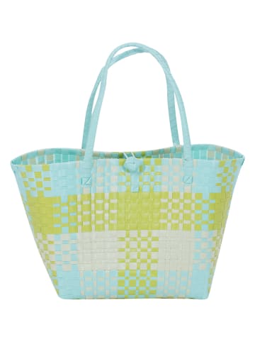 Overbeck and Friends Shopper bag "Camilla" w kolorze błękitnym - 34 x 30 x 26 cm