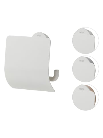 Tiger Toilettenpapierhalter in Weiß - (B)13,8 x (H)12,6 x (T)4,5 cm