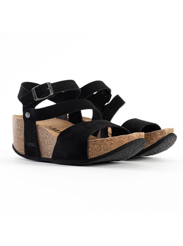 BAYTON Keilsandaletten "Melilla" in Schwarz