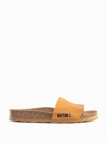 BAYTON Slippers "Djilian" lichtbruin/oranje