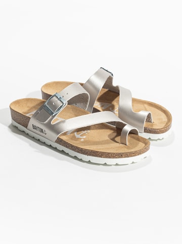 BAYTON Teenslippers "Biscaye" zilverkleurig