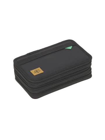 Lässig Federmäppchen "Unique" in Schwarz - (B)12,8 x (H)6,8 x (T)21 cm