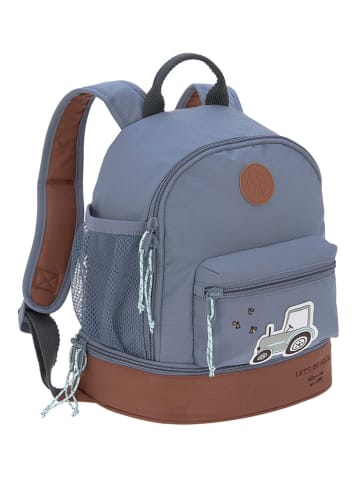 Lässig Rucksack "Adventure" in Blau/ Braun - (B)24,5 x (H)27 x (T)15,5 cm