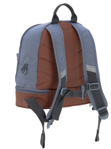 Lässig Rugzak "Adventure" blauw/bruin - (B)24,5 x (H)27 x (D)15,5 cm