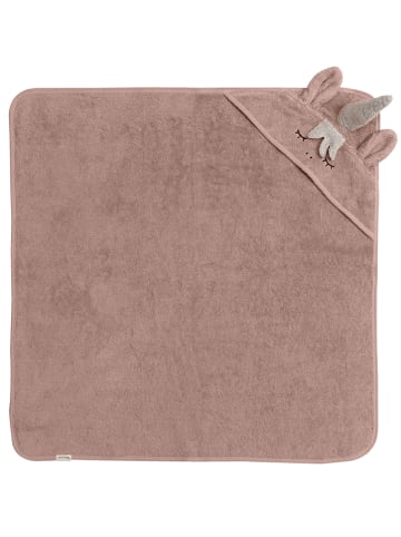 Kindsgut Kapuzenhandtuch "Einhorn" in Rosa - (L)75 x (B)75 cm