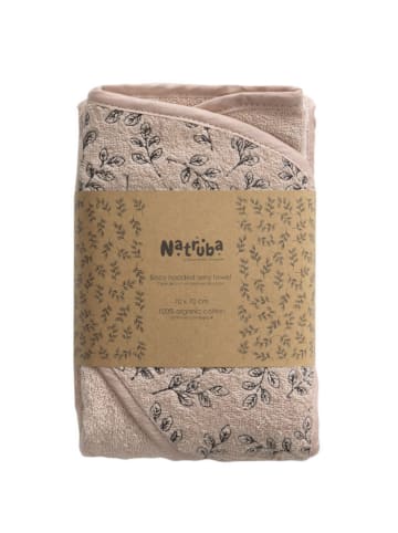 Natruba AsP Kapuzenbadetuch in Rosa - (L)70 x (B)70 cm