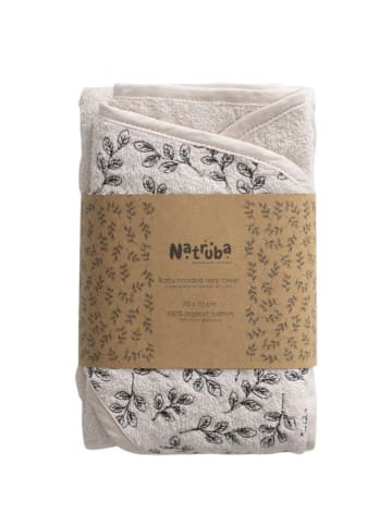Natruba AsP Kapuzenbadetuch in Creme - (L)70 x (B)70 cm