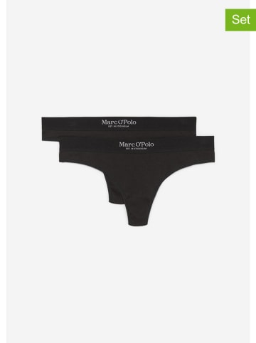 Marc O´Polo Bodywear Stringi (2 pary) w kolorze czarnym