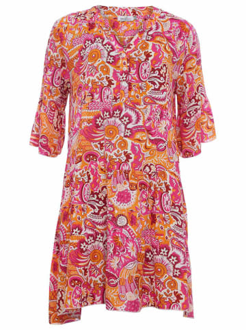 Zwillingsherz Kleid "Suheila" in Orange/ Pink