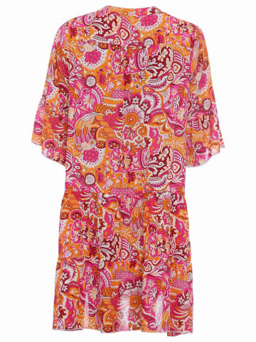 Zwillingsherz Kleid "Suheila" in Orange/ Pink