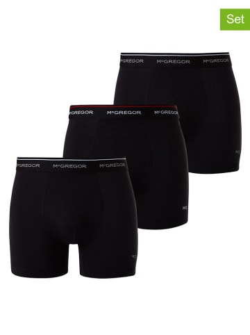 McGregor 3er-Set: Boxershorts in Schwarz
