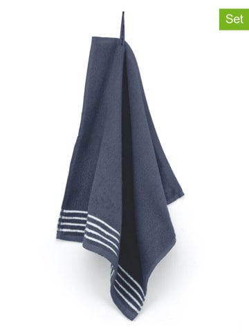 Walra 2-delige set: theedoeken donkerblauw