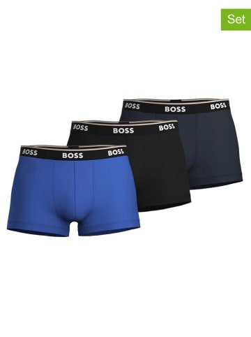 Hugo Boss 3-delige set: boxershorts zwart/donkerblauw/blauw