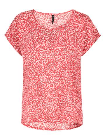Sublevel Bluse in Rot/ Weiß