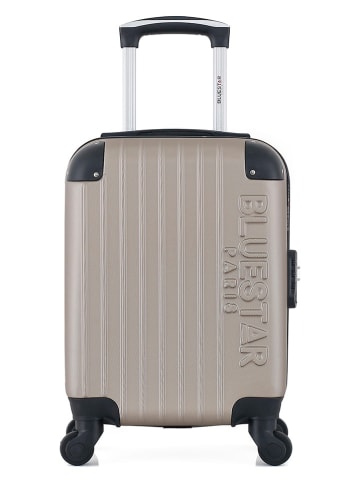 BlueStar Hardcase-Trolley "Bucarest" in Beige - (B)32 x (H)46 x (T)20 cm