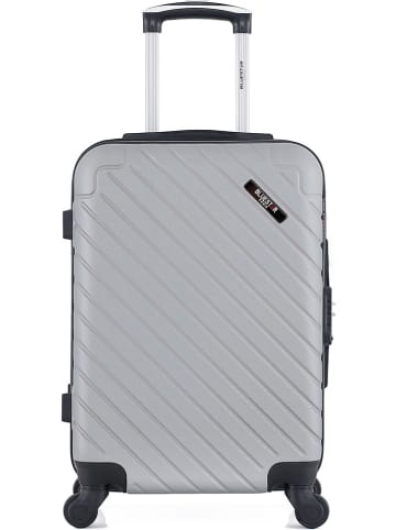 BlueStar Hardcase-Trolley "Cite" in Grau - (B)35 x (H)55 x (T)21 cm
