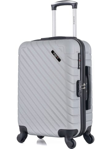 BlueStar Hardcase-trolley "Cite" grijs - (B)35 x (H)55 x (D)21 cm