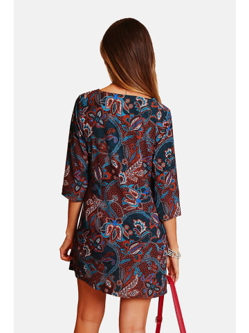 William de Faye Kleid in Bordeaux/ Blau