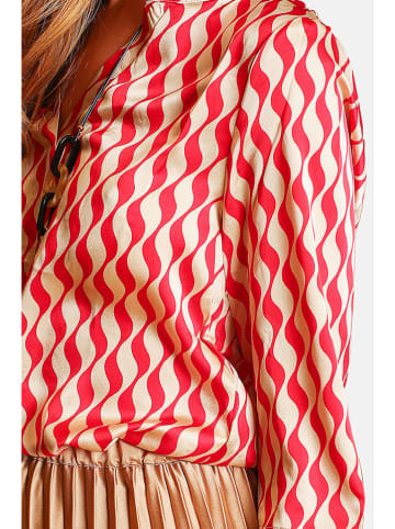 William de Faye Bluse in Rot/ Gold