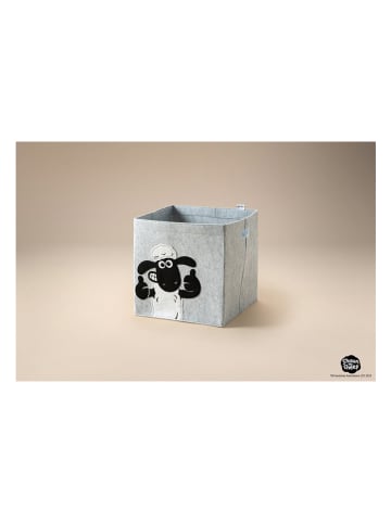 Lifeney Opbergbox "Shaun duim omhoog" grijs - (B)33 x (H)33 x (D)33 cm