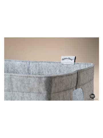 Lifeney Opbergbox "Shaun duim omhoog" grijs - (B)33 x (H)33 x (D)33 cm