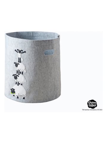 Fackelmann Aufbewahrungskorb "Shaun" in Grau - (H)46 x Ø 43 cm