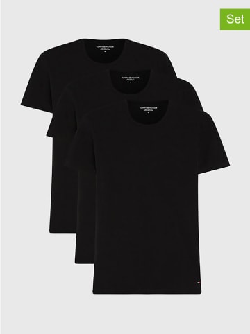 Tommy Hilfiger Koszulki (3 szt.) w kolorze czarnym