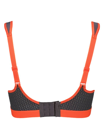 Anita Sport-BH in Anthrazit/ Orange