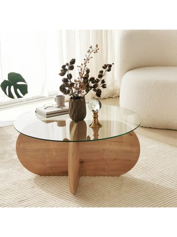 Scandinavia Concept Couchtisch "Bubble" in Eiche - (H)35 x Ø 75 cm