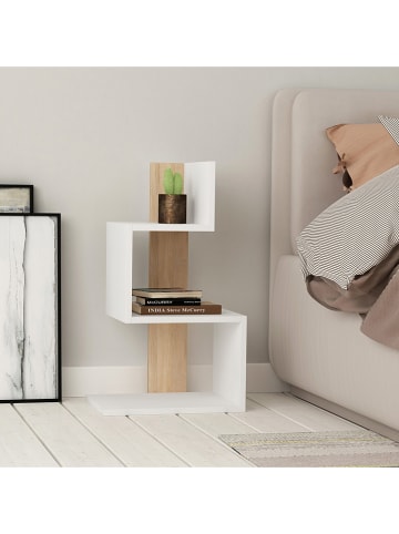 Scandinavia Concept Regał "Rosie" w kolorze jasnobrązowo-białym - 42 x 72 x 30 cm