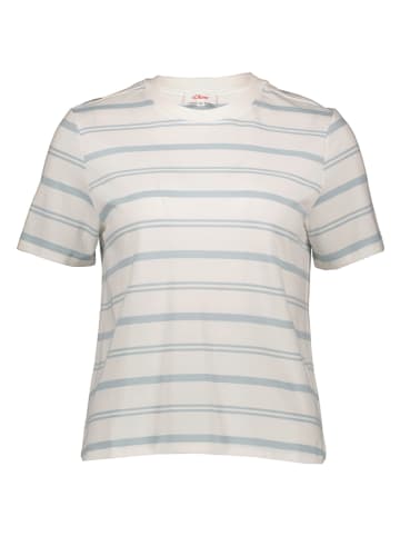 S.OLIVER RED LABEL Shirt wit/lichtblauw