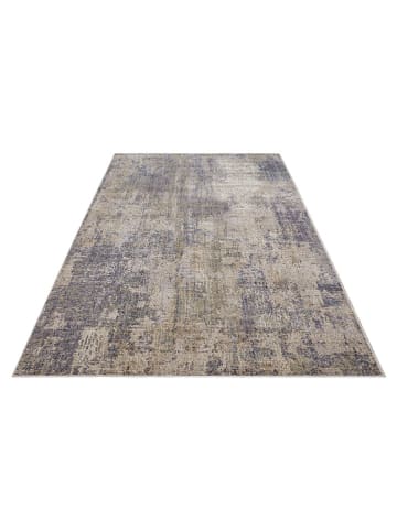 Nouristan Indoor-/ Outdoor-Teppich "Cairo" in Blau/ Creme