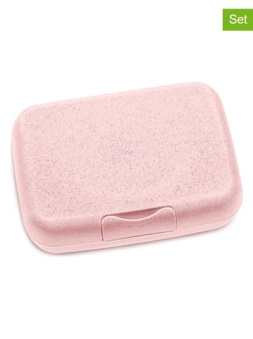 koziol 2er-Set: Lunchbox "Candy L" in Rosa - (L)7,4 x (B)7,4 x (H)21,7 cm