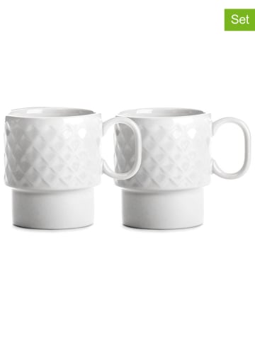 Sagaform 2-delige set: koffiekoppen wit - 250 ml