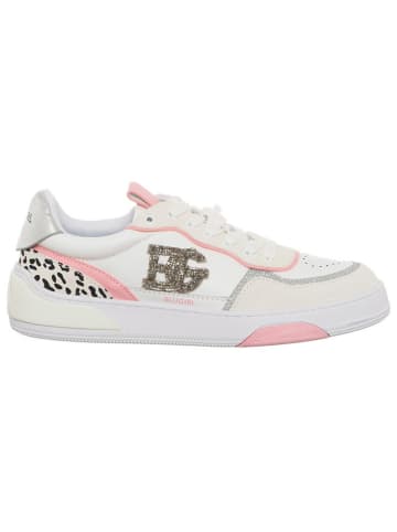 BLUGIRL by Blumarine Leren sneakers "Wow" wit/lichtroze