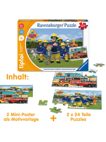 Ravensburger 24-częściowe puzzle (2 szt.) "Strażak Sam" - 4+
