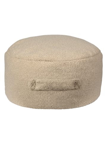 little nice things Pouf "Panda" in Beige - (H)20 x Ø 50 cm