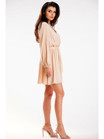 Awama Kleid in Beige