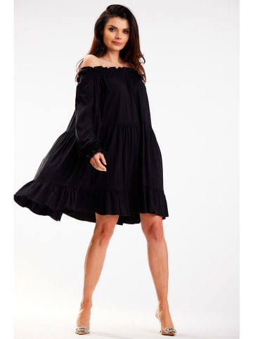 Awama Kleid in Schwarz