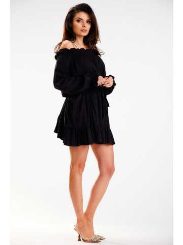 Awama Kleid in Schwarz