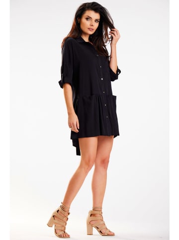 Awama Kleid in Schwarz