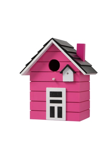 Boltze Vogelhuisje roze - (B)17 x (H)20 x (D)12 cm