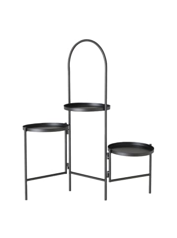 Boltze Pflanztopfhalter "Mareta" in Schwarz - (B)50 x (H)68 x (T)34 cm