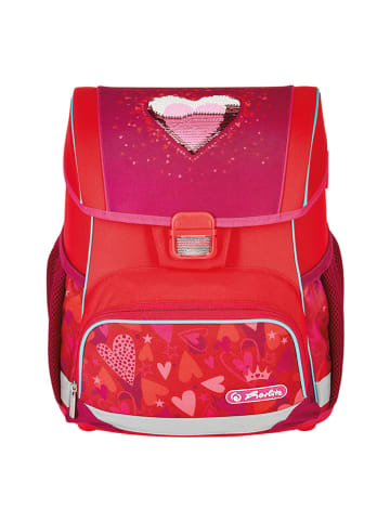 Herlitz Tornister "Sweet Hearts" w kolorze czerwonym - 31 x 37 x 22 cm
