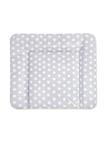 Julius Zöllner Wickelauflage "Softy Sterne" in Grau - (L)85 x (B)75 cm