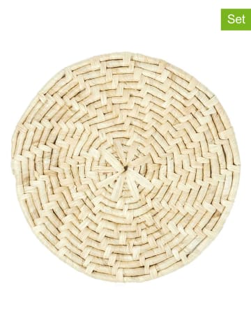 every ware 4er-Set: Tischsets in Natur - Ø 34 cm