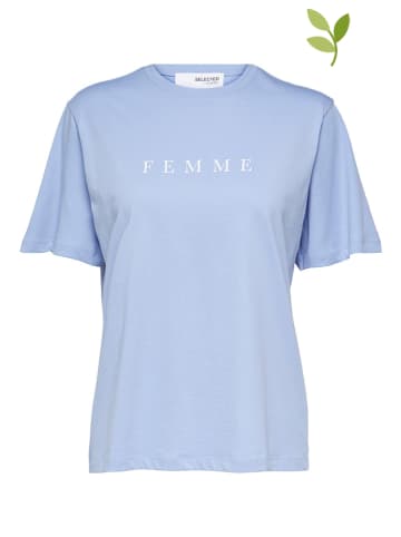 SELECTED FEMME Koszulka w kolorze błękitnym